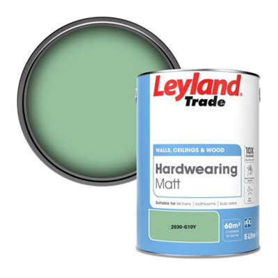 Leyland Trade Hardwearing Matt Emulsion Paint (2030-G10Y) 5L from B&Q