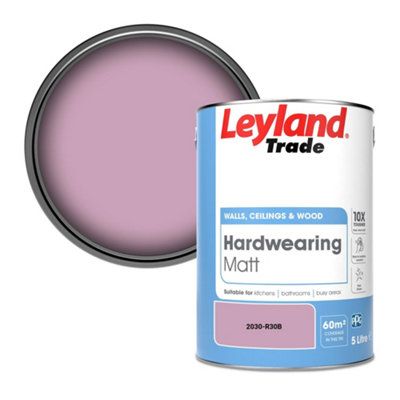 Leyland Trade Hardwearing Matt Emulsion Paint (2030-R30B) 5L from B&Q