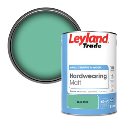 Leyland Trade Hardwearing Matt Emulsion Paint (2040-B90G) 5L from B&Q