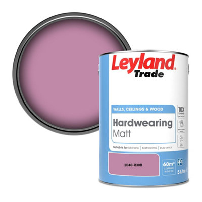 Leyland Trade Hardwearing Matt Emulsion Paint (2040-R30B) 5L from B&Q