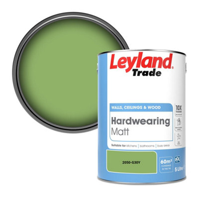 Leyland Trade Hardwearing Matt Emulsion Paint (2050-G30Y) 5L from B&Q