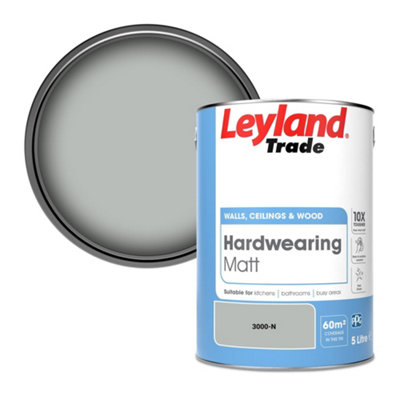 Leyland Trade Hardwearing Matt Emulsion Paint (3000-N) 5L from B&Q