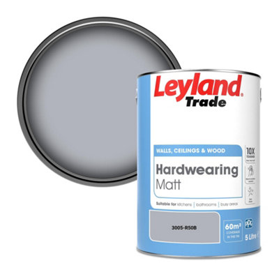 Leyland Trade Hardwearing Matt Emulsion Paint (3005-R50B) 5L from B&Q