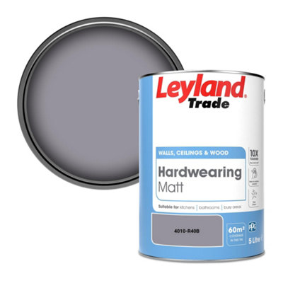Leyland Trade Hardwearing Matt Emulsion Paint (4010-R40B) 5L from B&Q