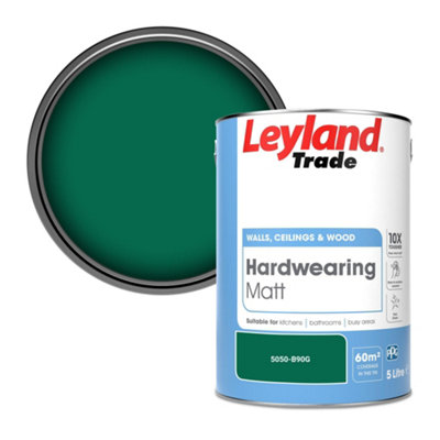 Leyland Trade Hardwearing Matt Emulsion Paint (5050-B90G) 5L from B&Q