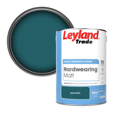 Leyland Trade Hardwearing Matt Emulsion Paint (6040-B20G) 5L from B&Q
