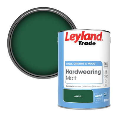 Leyland Trade Hardwearing Matt Emulsion Paint (6040-G) 5L from B&Q