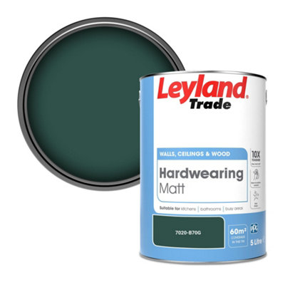 Leyland Trade Hardwearing Matt Emulsion Paint (7020-B70G) 5L from B&Q