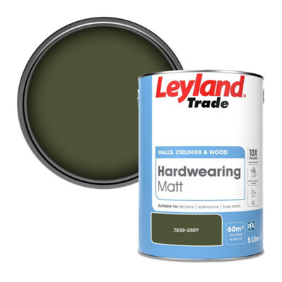 Leyland Trade Hardwearing Matt Emulsion Paint (7030-G50Y) 5L from B&Q