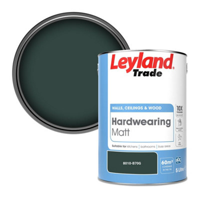 Leyland Trade Hardwearing Matt Emulsion Paint (8010-B70G) 5L from B&Q