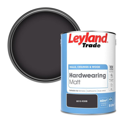 Leyland Trade Hardwearing Matt Emulsion Paint (8010-R30B) 5L from B&Q