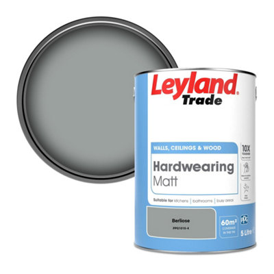 Leyland Trade Hardwearing Matt Emulsion Paint Berliose (Ppg1010-4) 5L from B&Q