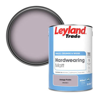 Leyland Trade Hardwearing Matt Emulsion Paint Vintage Posies (Ppg1046-4) 5L from B&Q