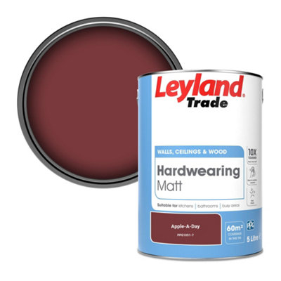 Leyland Trade Hardwearing Matt Emulsion Paint Apple-A-Day (Ppg1051-7) 5L from B&Q