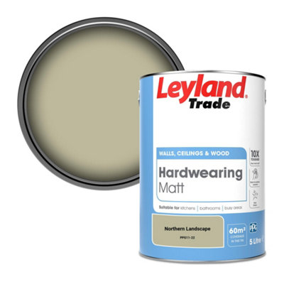 Leyland Trade Hardwearing Matt Emulsion Paint Northern Landscape (Ppg11-22) 5L from B&Q