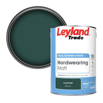 Leyland Trade Hardwearing Matt Emulsion Paint Crystal Ball (Ppg1144-7) 5L from B&Q