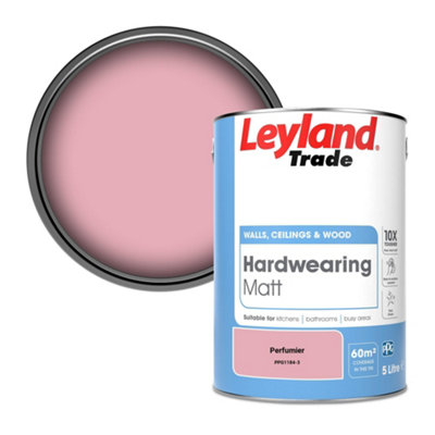 B&Q -  Hardwearing Matt Emulsion Paint Perfumier (Ppg1184-3) 5L