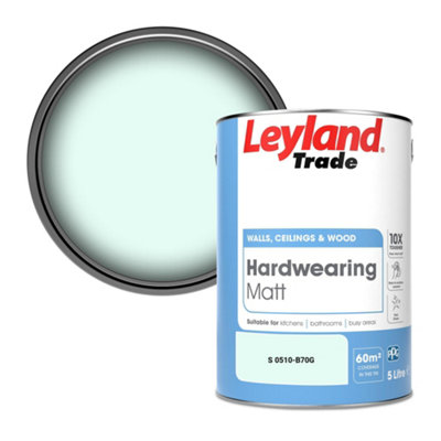 Leyland Trade Hardwearing Matt Emulsion Paint (S 0510-B70G) 5L from B&Q