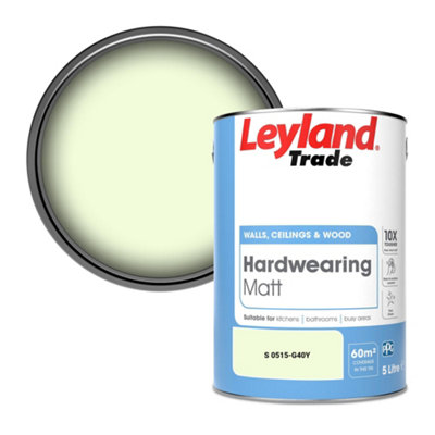 Leyland Trade Hardwearing Matt Emulsion Paint (S 0515-G40Y) 5L from B&Q