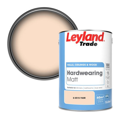 Leyland Trade Hardwearing Matt Emulsion Paint (S 0515-Y60R) 5L from B&Q