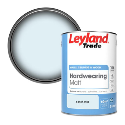 Leyland Trade Hardwearing Matt Emulsion Paint (S 0907-R90B) 5L from B&Q