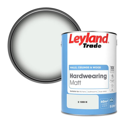 Leyland Trade Hardwearing Matt Emulsion Paint (S 1000-N) 5L from B&Q