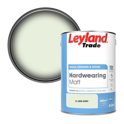 Leyland Trade Hardwearing Matt Emulsion Paint (S 1005-G50Y) 5L from B&Q
