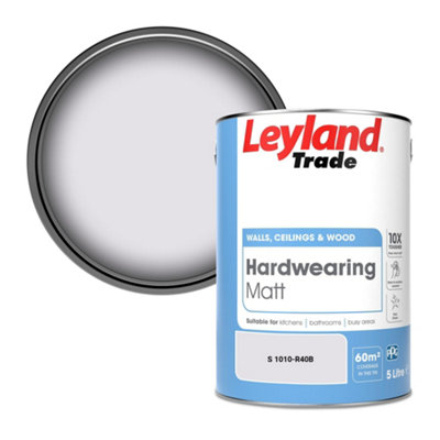 Leyland Trade Hardwearing Matt Emulsion Paint (S 1010-R40B) 5L from B&Q