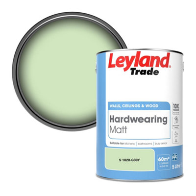 Leyland Trade Hardwearing Matt Emulsion Paint (S 1020-G30Y) 5L from B&Q