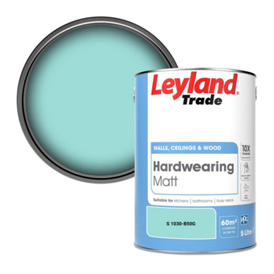 Leyland Trade Hardwearing Matt Emulsion Paint (S 1030-B50G) 5L from B&Q