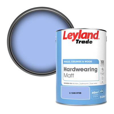 Leyland Trade Hardwearing Matt Emulsion Paint (S 1040-R70B) 5L from B&Q
