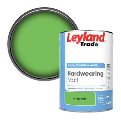Leyland Trade Hardwearing Matt Emulsion Paint (S 1070-G20Y) 5L from B&Q