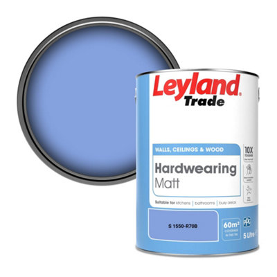 Leyland Trade Hardwearing Matt Emulsion Paint (S 1550-R70B) 5L from B&Q