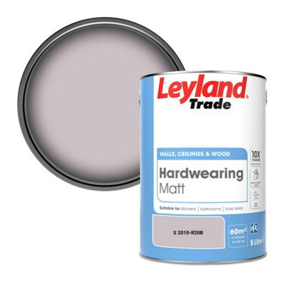 Leyland Trade Hardwearing Matt Emulsion Paint (S 2010-R20B) 5L from B&Q