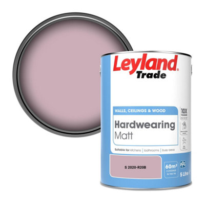 Leyland Trade Hardwearing Matt Emulsion Paint (S 2020-R20B) 5L from B&Q