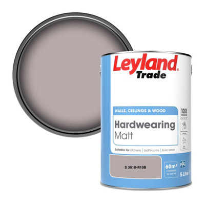 Leyland Trade Hardwearing Matt Emulsion Paint (S 3010-R10B) 5L from B&Q