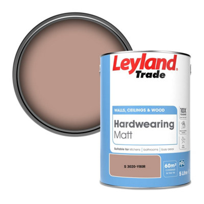 Leyland Trade Hardwearing Matt Emulsion Paint (S 3020-Y80R) 5L from B&Q
