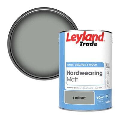 Leyland Trade Hardwearing Matt Emulsion Paint (S 3502-G50Y) 5L from B&Q