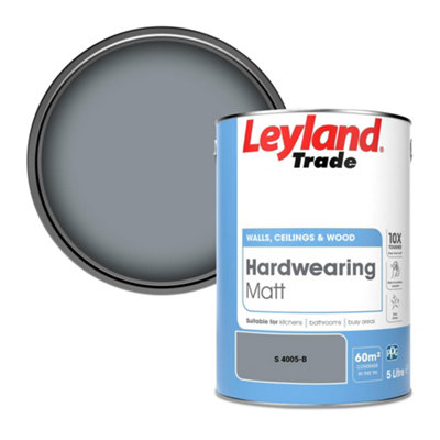 Leyland Trade Hardwearing Matt Emulsion Paint (S 4005-B) 5L from B&Q