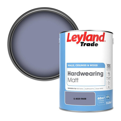 Leyland Trade Hardwearing Matt Emulsion Paint (S 4020-R60B) 5L from B&Q