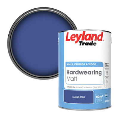 Leyland Trade Hardwearing Matt Emulsion Paint (S 4050-R70B) 5L from B&Q