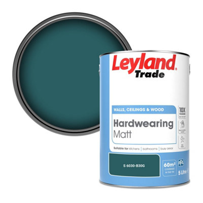 Leyland Trade Hardwearing Matt Emulsion Paint (S 6030-B30G) 5L from B&Q