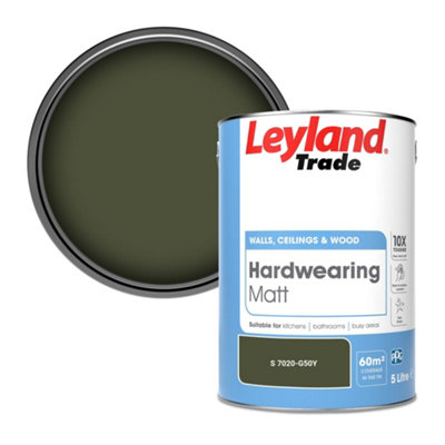 Leyland Trade Hardwearing Matt Emulsion Paint (S 7020-G50Y) 5L from B&Q