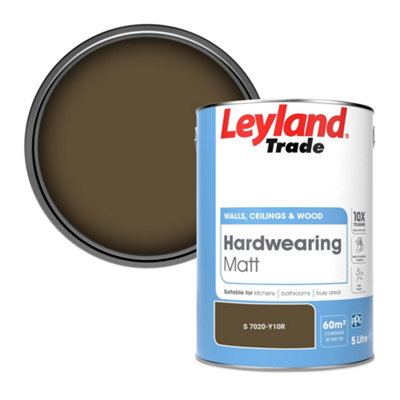 Leyland Trade Hardwearing Matt Emulsion Paint (S 7020-Y10R) 5L from B&Q