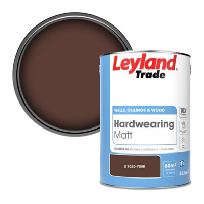 Leyland Trade Hardwearing Matt Emulsion Paint (S 7020-Y80R) 5L from B&Q