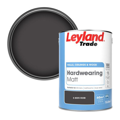 Leyland Trade Hardwearing Matt Emulsion Paint (S 8005-R20B) 5L from B&Q