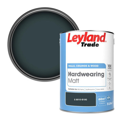 Leyland Trade Hardwearing Matt Emulsion Paint (S 8010-B10G) 5L from B&Q