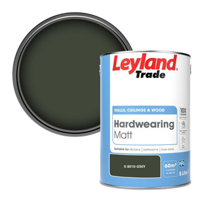 Leyland Trade Hardwearing Matt Emulsion Paint (S 8010-G50Y) 5L from B&Q