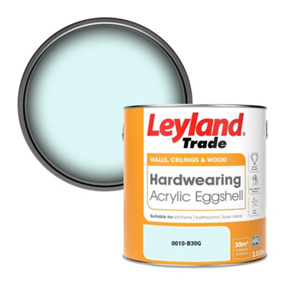 Leyland Trade Hardwearing Acrylic Eggshell Emulsion Paint (0010-B30G) 2.5L from B&Q