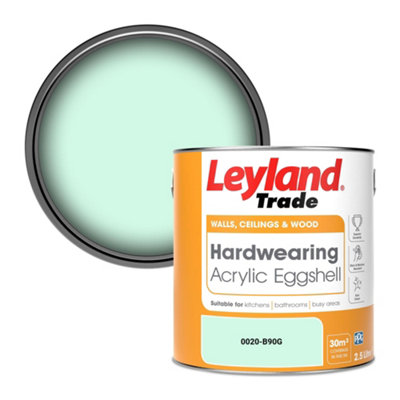 Leyland Trade Hardwearing Acrylic Eggshell Emulsion Paint (0020-B90G) 2.5L from B&Q